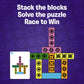 Uzzle 3.0 Board Game & Blockwork Bundle - Ultimate Family Fun Pack - Fast-Paced Puzzle Games for Ages 4+ - Multiple Difficulty Levels - 2 to 4 Players