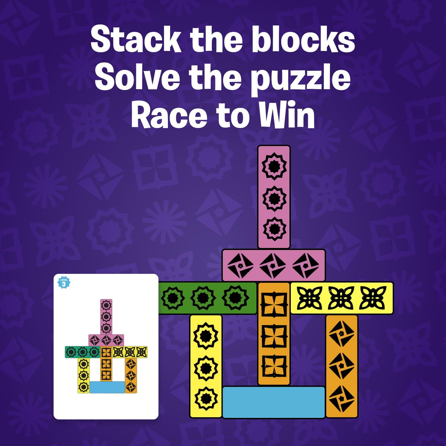 Uzzle 3.0 Board Game & Blockwork Bundle - Ultimate Family Fun Pack - Fast-Paced Puzzle Games for Ages 4+ - Multiple Difficulty Levels - 2 to 4 Players