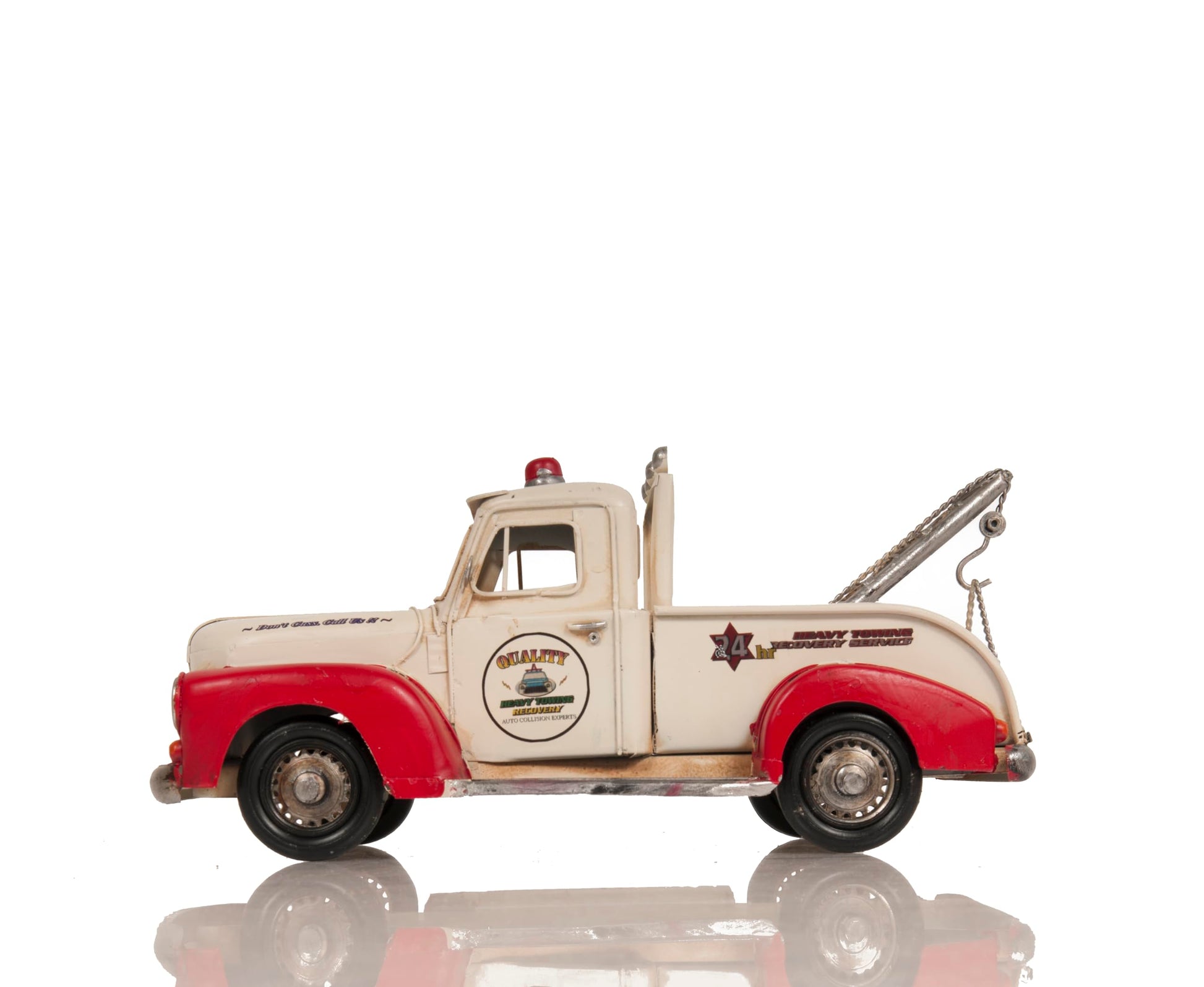 Old Modern Handicrafts Metal Handmade Classic Tow Truck