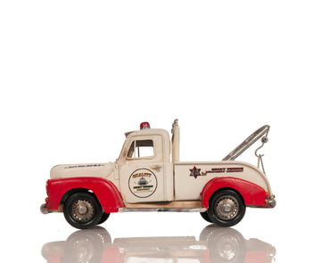 Old Modern Handicrafts Metal Handmade Classic Tow Truck