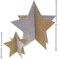 Fun Express - Gold & Silver Star Centerpieces (4pc) for Graduation - Party Decor - General Decor - Centerpieces - Graduation - 2 Pieces