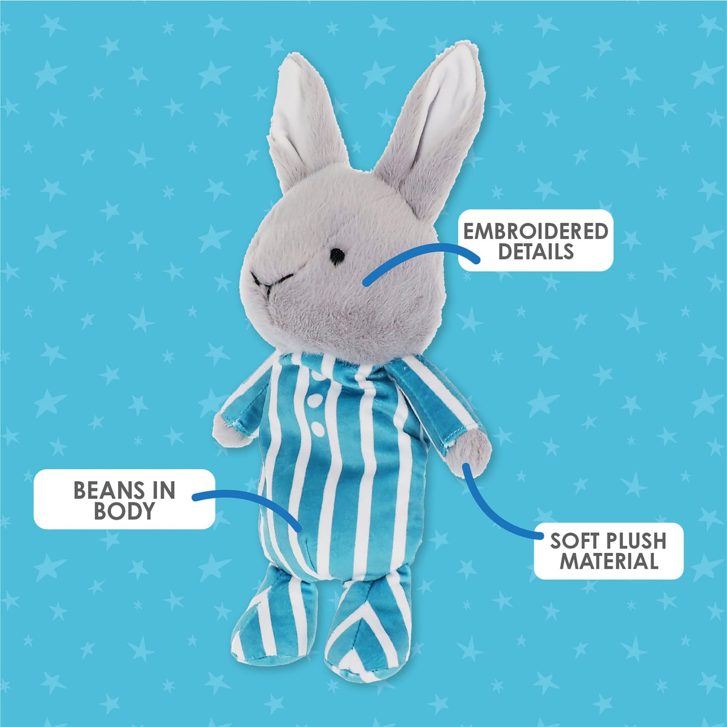 Kids Preferred Goodnight Moon Bunny Plush Cuddle Pal 14 Inch - Baby's First Stuffed Animal Blankie