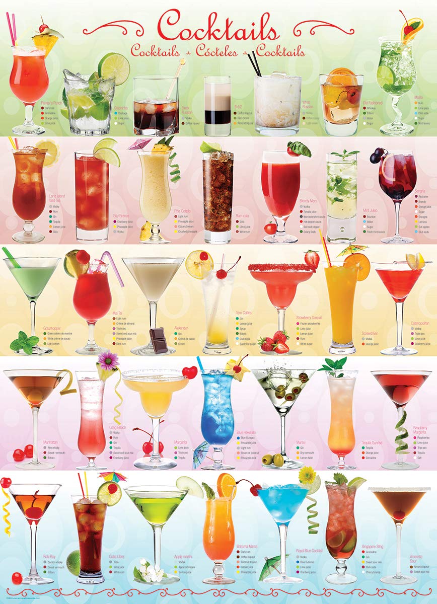 EuroGraphics Cocktails Puzzle (1000-Piece) (6000-0588)