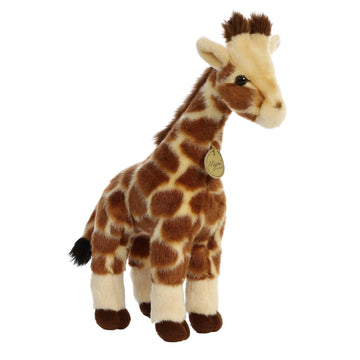 Aurora® Realistic Miyoni® Giraffe Stuffed Animal - Lifelike Details Make a Cherished Companion - Perfect for Decorating Bedrooms or Classrooms - Brown