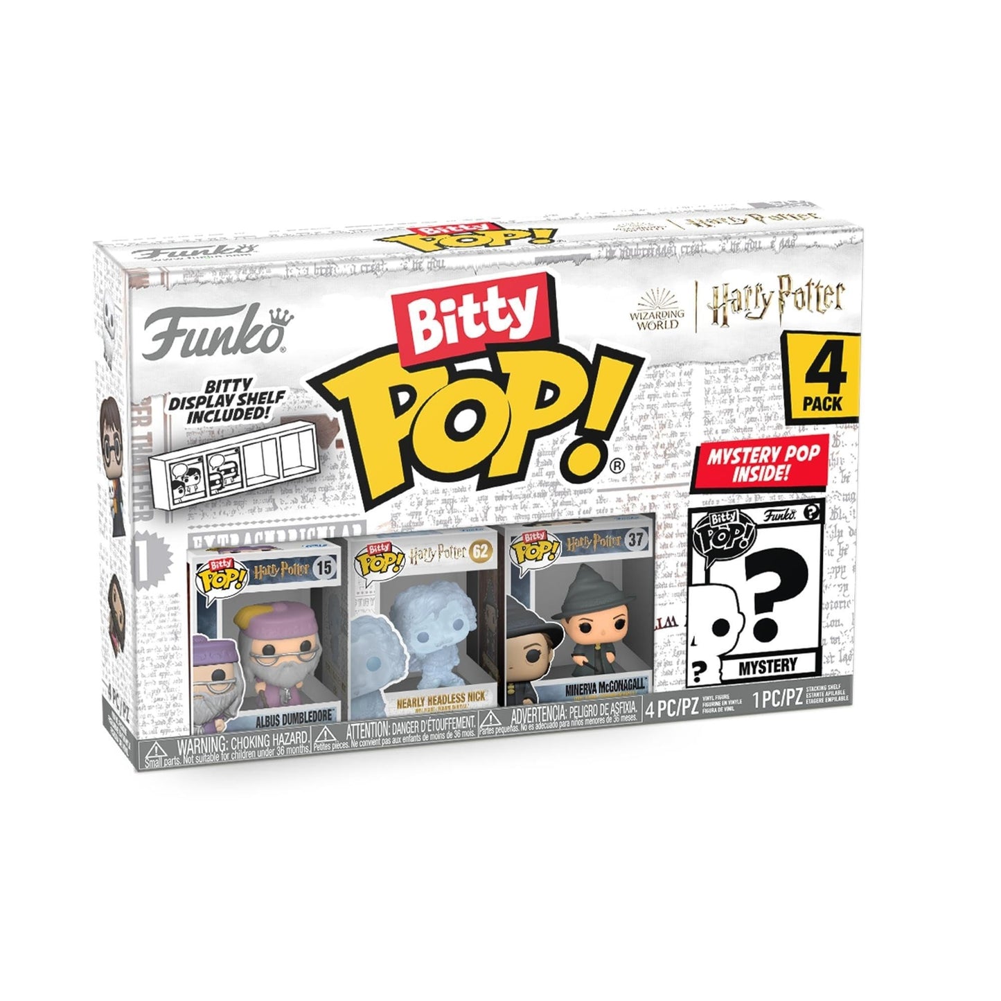 Funko Bitty POP! 4 Pack: Harry Potter - Dumbledore, Nick, McGonagall