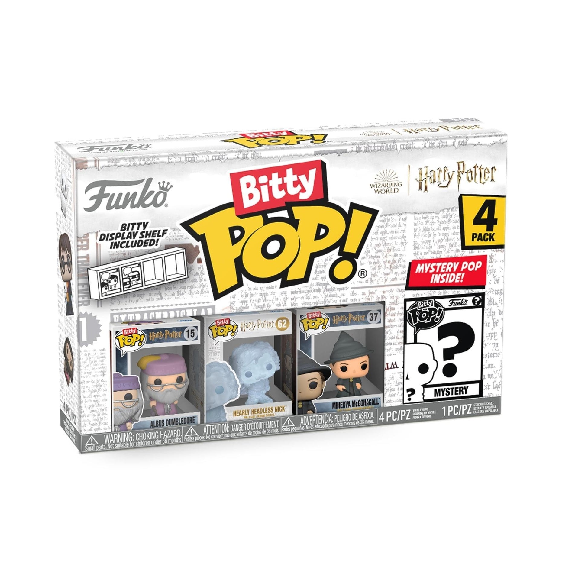 Funko Bitty POP! 4 Pack: Harry Potter - Dumbledore, Nick, McGonagall