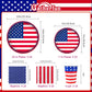 Gatherfun American Flag Patriotic Party Supplies Disposable Napkins Paper Plates and Paper Cups for Veterans Day Election Day 4th of July Independence