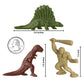 Tim Mee Toy TimMee Prehistoric Plastic Dinosaur & Caveman Figures - Tan, Rust, & OD Green 73pc
