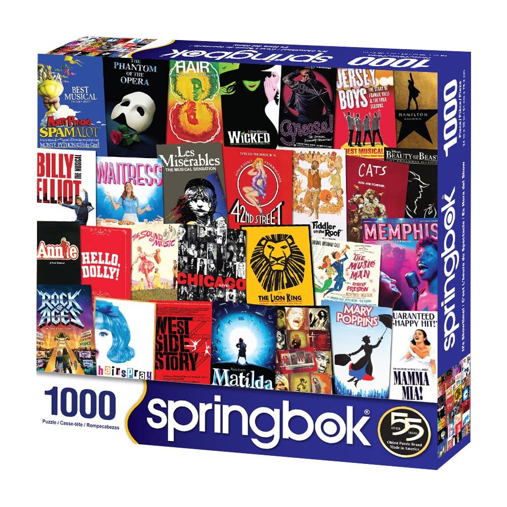 Springbok It's Showtime 1000 Piece Broadway Jigsaw Puzzle for Adults