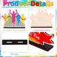 Ioffersuper 4 Pieces Wood Running Table Decorations Running Tabletop Centerpieces Running Marathon Table Toppers Sport Birthday Party Decoration