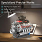 Mould King 10171 V8 Engine Building Blocks Sets, V8 Engine Model kit That Run, Build Your Own STEM Model Engine, 8-Cylinder Car Engine Building