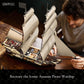 Wise Block Assassin's Creed Black Flag Jackdaw (Voyage Edition) Building Set - Pirate Ship Model with 6 Minifigures, Jackdaw Desktop Decoration