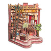 DIY Miniature House Kit, DIY Book Nook with LED Light | 3D Puzzles for Adults and Teens, Tiny House Building Kits for Bookshelf Decor, Relaxing Gift
