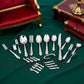 12-Piece 1/12 Scale Silver Miniature Cutlery Set - Stainless Steel Dollhouse Accessories for Cupcake Decorations and Model Displays (0.8" Tiny