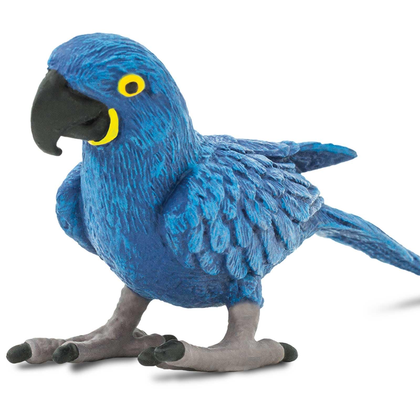 Safari Ltd. Hyacinth Macaw Figurine - Lifelike 4.5" Bird Figure - Educational Toy for Boys, Girls, and Kids Ages 3+