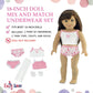 Emily Rose 18 Inch Doll Clothes - 6-PC Basic Underwear Set Socks and Tights | Value Pack 18" Doll Accessories Compatible with American Girl Dolls