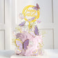 30 PCS Mini Balls Cake Topper DIY Cake Insert Topper Acrylic Cake Topper Foam Cake Balls Artificial Dried Flowers for Wedding Anniversary Baby Shower