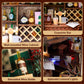 DIY Wooden Miniature House & Book Nook Kits, Bistro Modern Styles Doll House with LED Lights, Furniture, Beginner-Friendly for Adults & Teens,