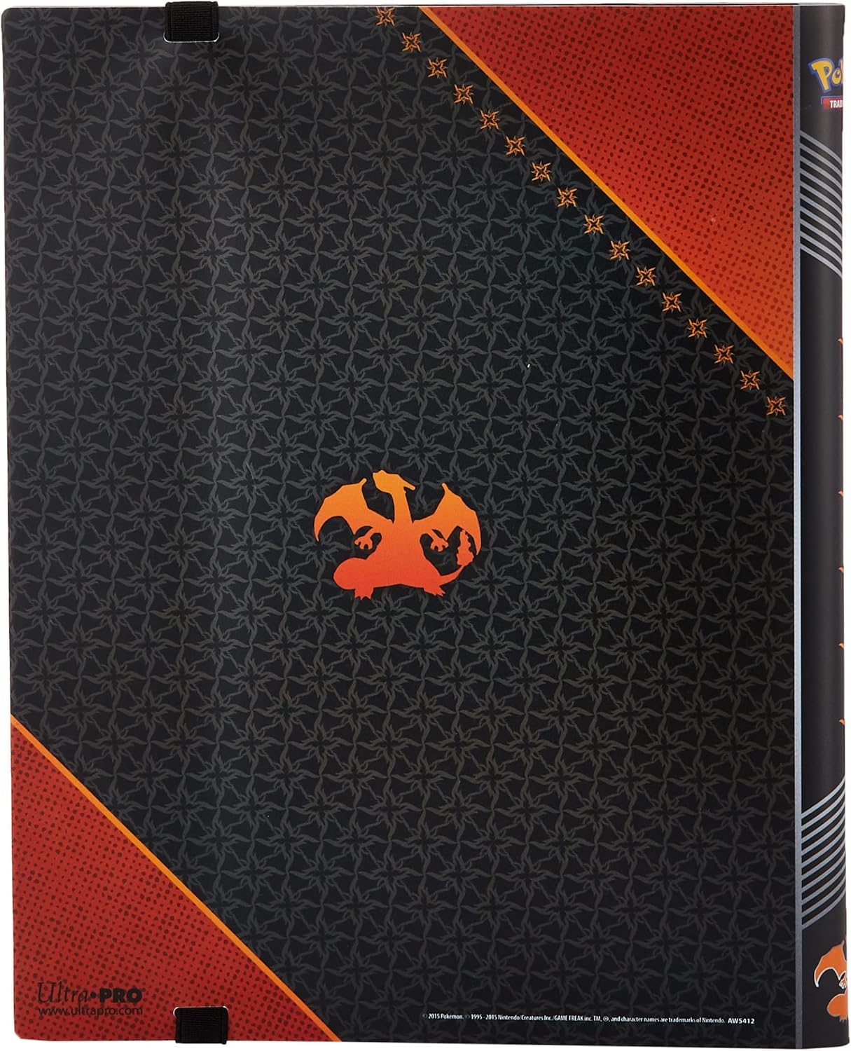 Ultra Pro - Pokemon: Charizard 9-Pocket Full-View PRO Binder Red, Trading Card Collector's Album Display Binder Protection Solution