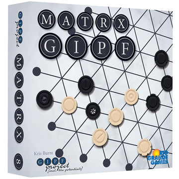 Rio Grande Games: Matrx Gipf - Piece Moving Strategy Board Game, Unique Head-to-Head, Learn As You Play, Ages 14+, 2 Players, 30-60 Mins