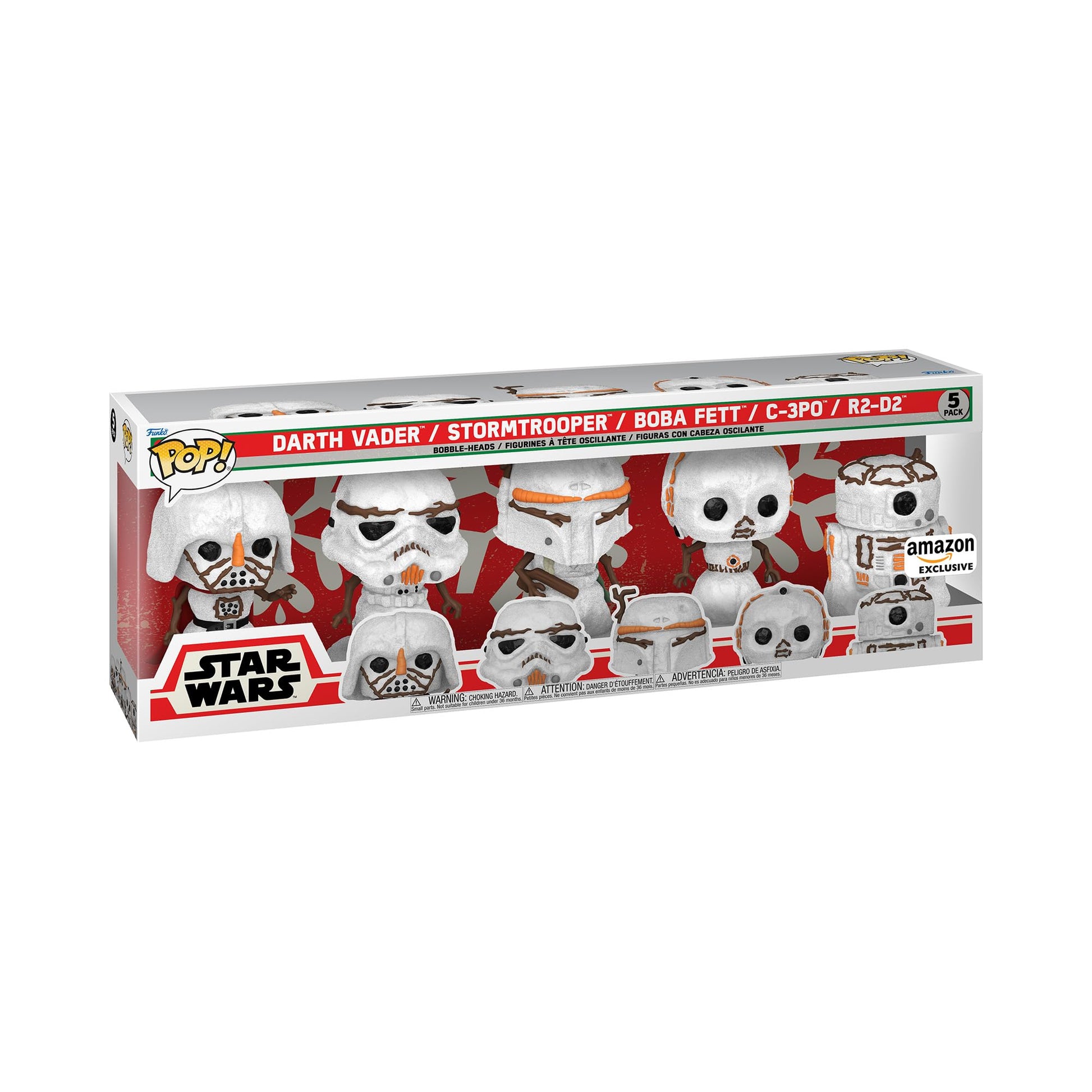 Funko POP! Star Wars Holiday 5 Pack Darth Vader - Amazon Exclusive