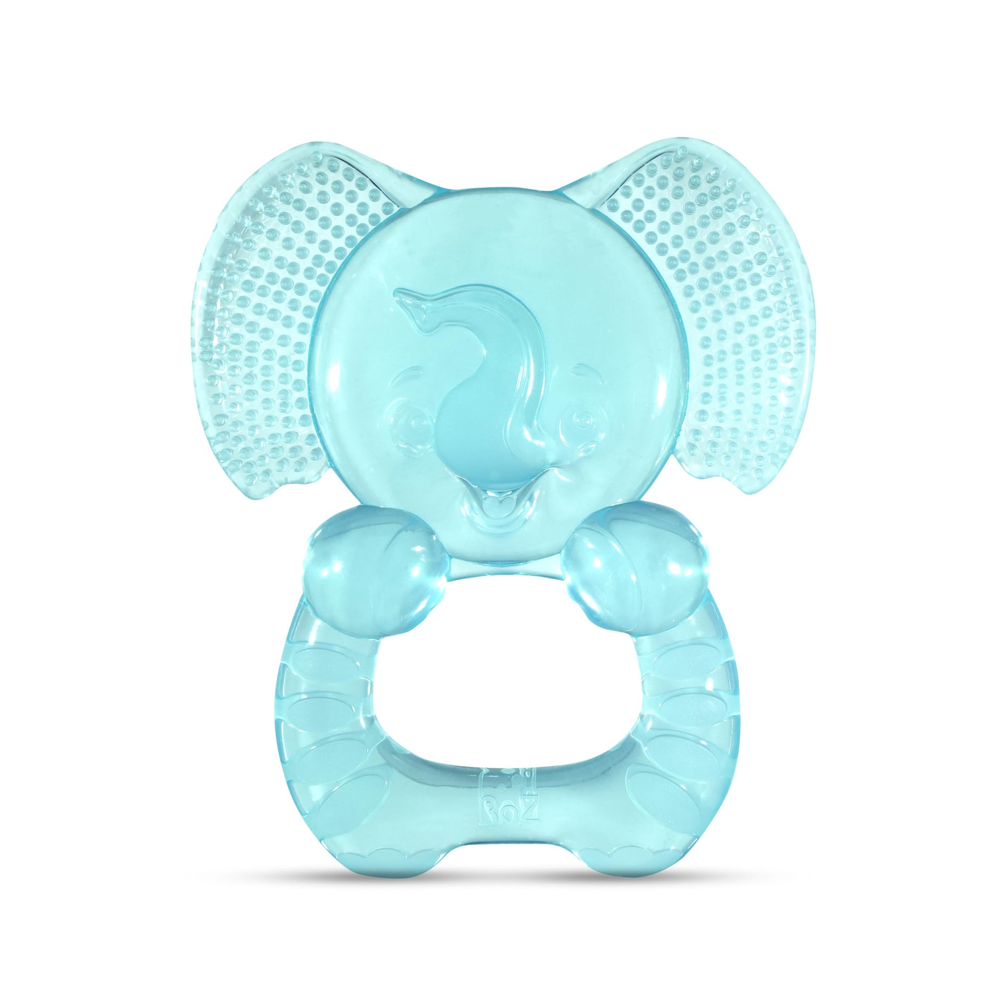 RaZbaby Elfy-Yummy Teether: Teething Relief Toy - Elephant Design, Medical Grade Silicone with Ultra Soft Bristle to Soothe Teething Discomfort