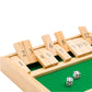 Regal Games Shut The Box - Fun Table Math Game with Wooden Board for Adults & Kids - 12 Spots Dice Game with 2+ Player Games - Ideal for Game Night