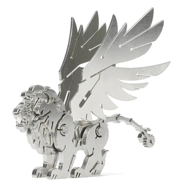 Kolotesame Mythical Manticore Type 3D Metal Puzzle Model for Adults, DIY Lion Building Model Kit, Fantasy Building Figurine for Gamers or Desk Metal