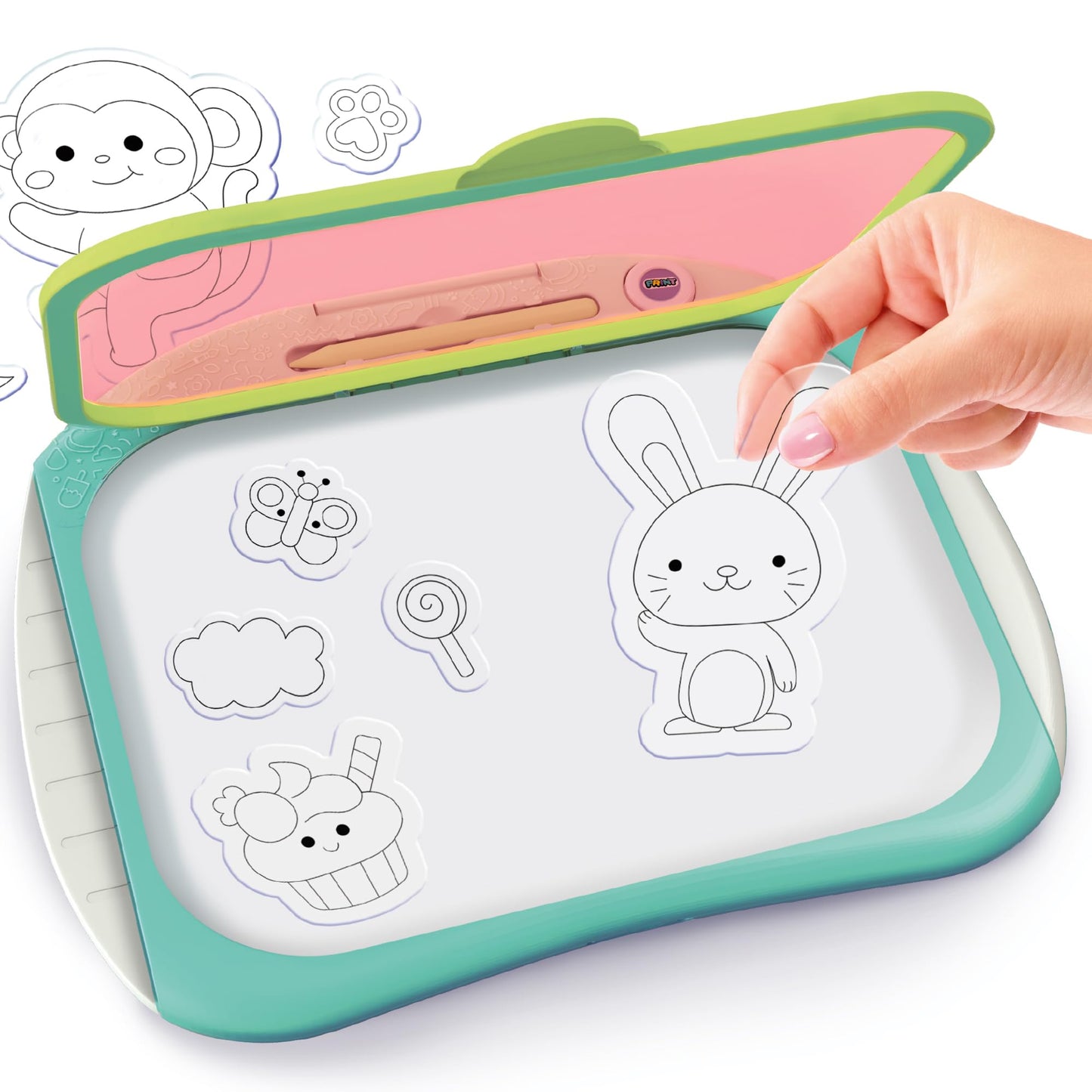 Canal Toys Doodle Copy - Reusable Doodle & Drawing Pad for Kids - Create, Trace and Draw, Print and Color; 50 templates