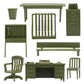 BMC Classic Marx Military Base Camp - 32pc Plastic Army Men Playset Accessories