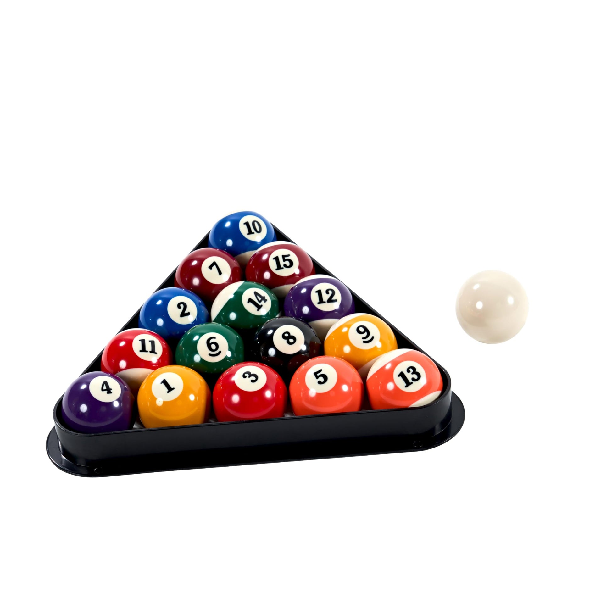 Barrington Billiards 24-Piece Pool Table Kit with 57 Inch 2-Piece Cue Sticks, 16-Piece 2 1/4 Inch Billiard Ball Set, Triangle Rack, Bridge Stick, Rail