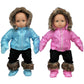 The Queen's Treasures 15 Inch Baby Doll Clothes , Set of Two Complete Pink & Blue Winter Outerwear Clothes. Two 6 Piece Outdoor Ski Outfits