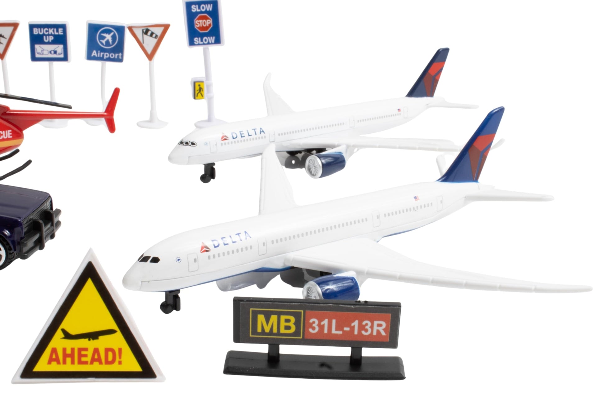 Daron Delta Airport 25-Piece Die-Cast Playset Toy Ages 3+