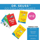 Fun Express Dr. Seuss Go Fish Card Games 12 Pack - Classic Kids Card Games for Ages 4-8 | Family Game Night Playing Cards for Toddlers & Preschool |
