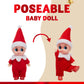 JOYIN 3PCS Christmas Red Tiny Elf Doll Soft Plush Toy for Xmas Decor Gift Accessories and Props, Christmas Party Decoration and Stocking Stuffers