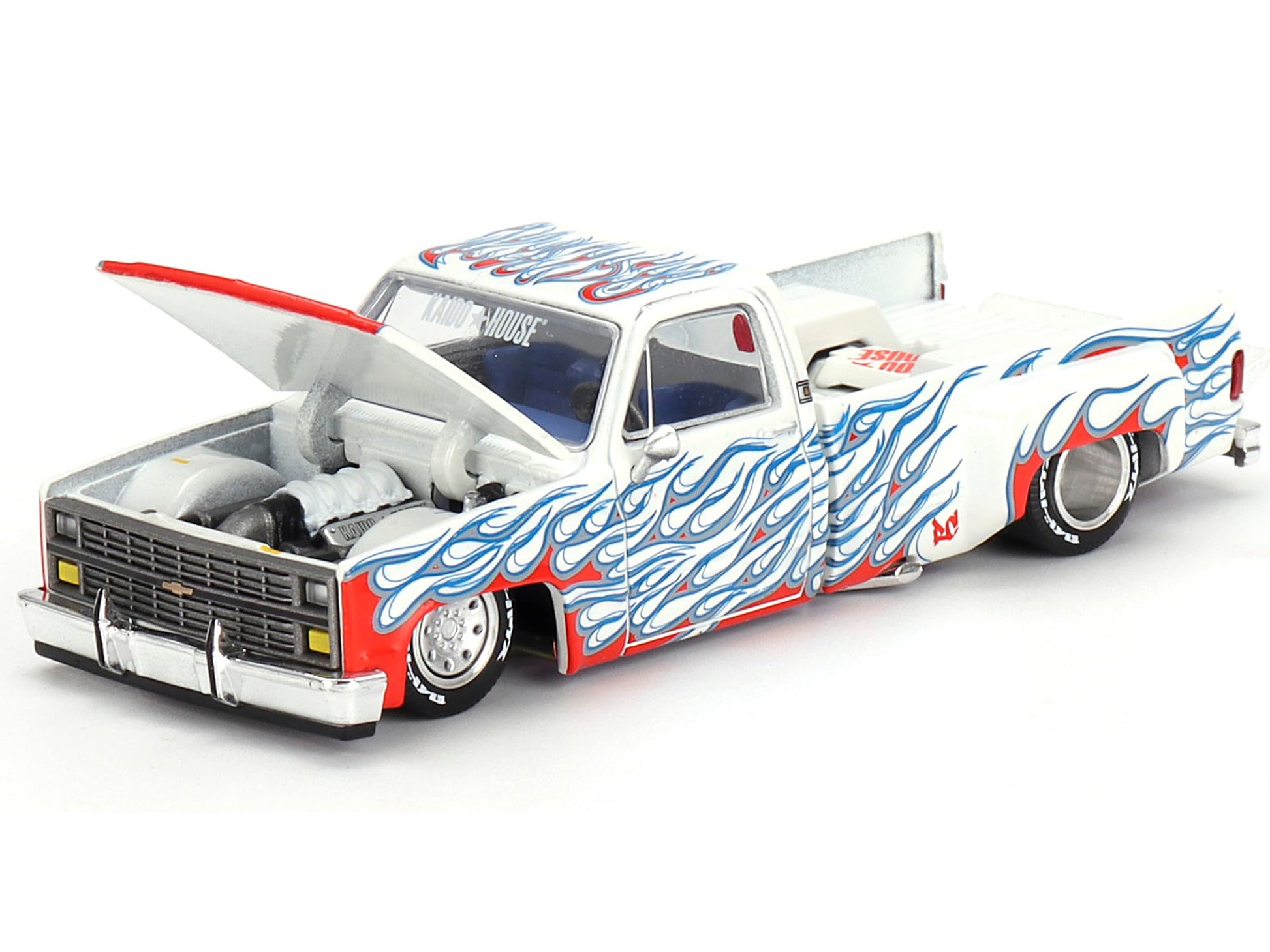Chevrolet Silverado Dually on Fire V2 - KAIDO HOUSE Mini GT - Scala 1/64