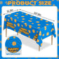 Lecinc 3 Sheets Cookie Party Tablecloth, Plastic Table Covers for Birthday Party Decorations Supplies, 108 x 51.2 Inch