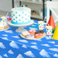 Temicle 3-Pack 54 x 108 Inch Cartoon Sky Tablecloths - Blue Sky and Cloud Disposable Plastic Covers for Kids Birthday, Baby Shower, and Party Supplies