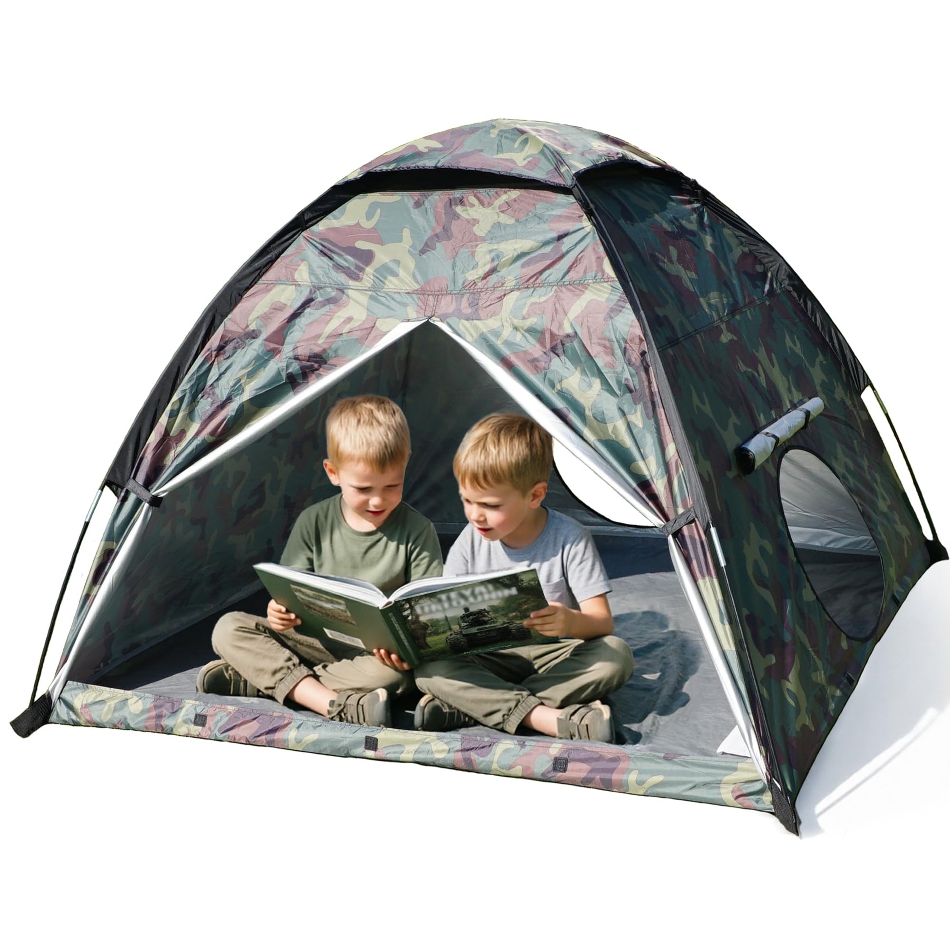 NARMAY® Play Tent Camouflage Dome Tent for Kids Indoor/Outdoor Fun - 60 x 60 x 44 inch