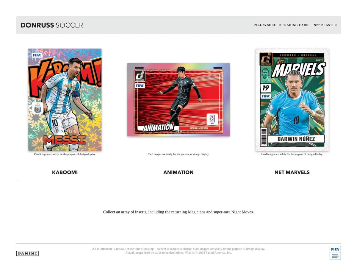 2024/25 Panini Donruss Soccer 6-Pack Blaster Trading Card Box (Blaster Exclusive Red Cubic Parallels)