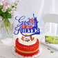 Sleyberoy God Bless America Glitter Cake Topper