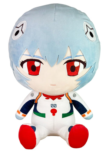 Great Eastern Entertainment Evangelion New Movie - Rei Ayanami Plug Suit Sitting Plush 12" H