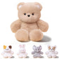 FPYWO Teddy Bear Stuffed Animal, 16 Inch Cute Plushies Huggable Brown Bear Plush Toys Birthday Gift for Girls Boys Kids