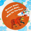 ShaoAngDuoMi Brown Bear Felt Story Wheel Toy - Montessori Early Learning Toy for Kids - Interactive Felt Story Board for Preschool Education