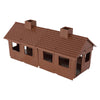 BMC Classic MPC Bunkhouse Barracks - Brown Plastic Army Men Cabin House Building