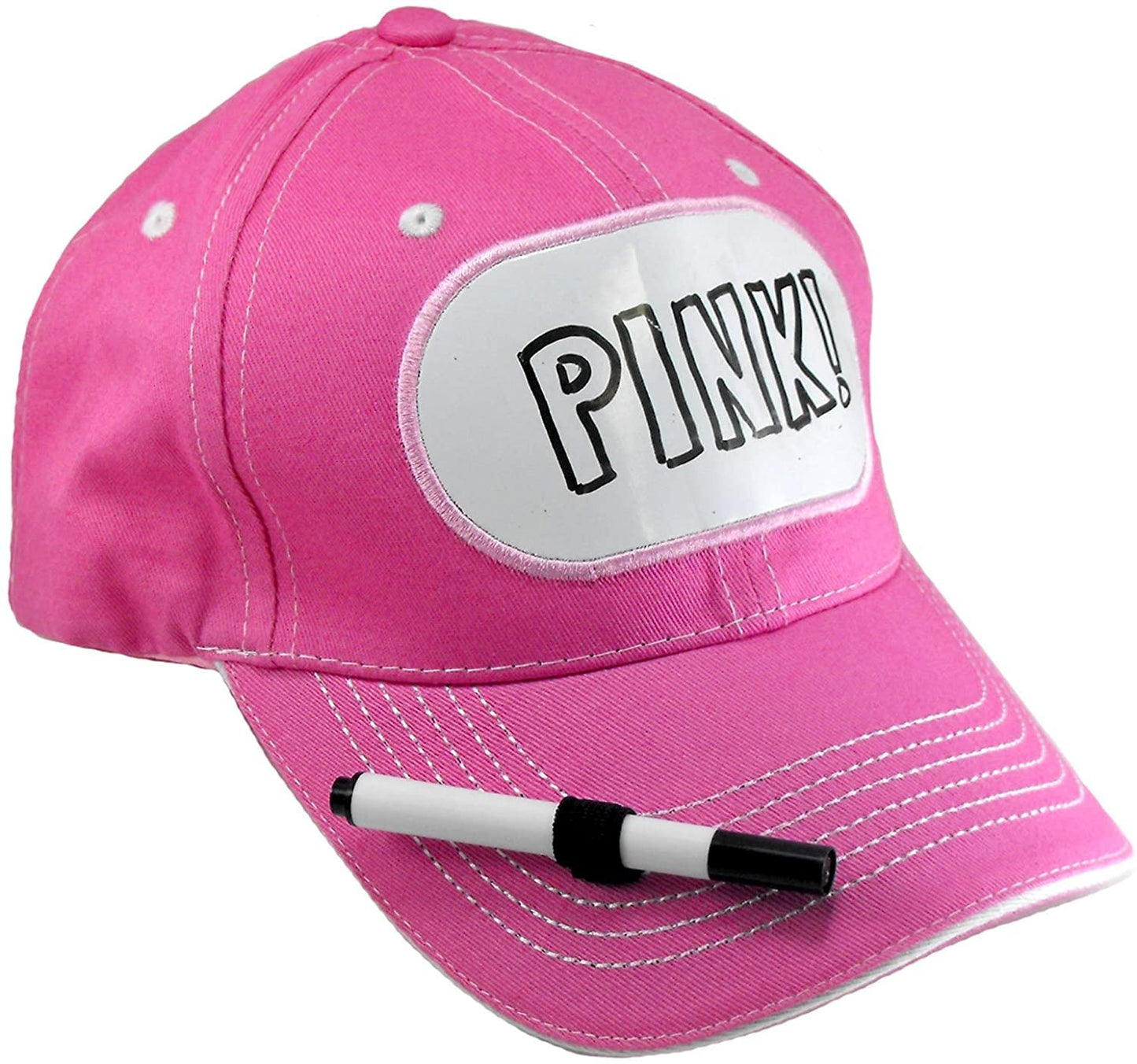 Dry Erase Billboard Cap Ideal for Fundraising, Bachelor Party, Birthday Party Hat Sororities Wear Them to Play Drinking Games! (4 Hats)