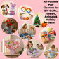 zoqdtu 500 Pcs Pipe Cleaners Flower Craft Kit, 13 Colors 12 in x 7mm