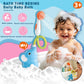 Baby Bath Toy Elephant Shower Head, Battery Operated Water Sprinkler Toy for Toddlers, Interactive Bathtub Toy for Kids Ages 3+, Blue Elephant Water