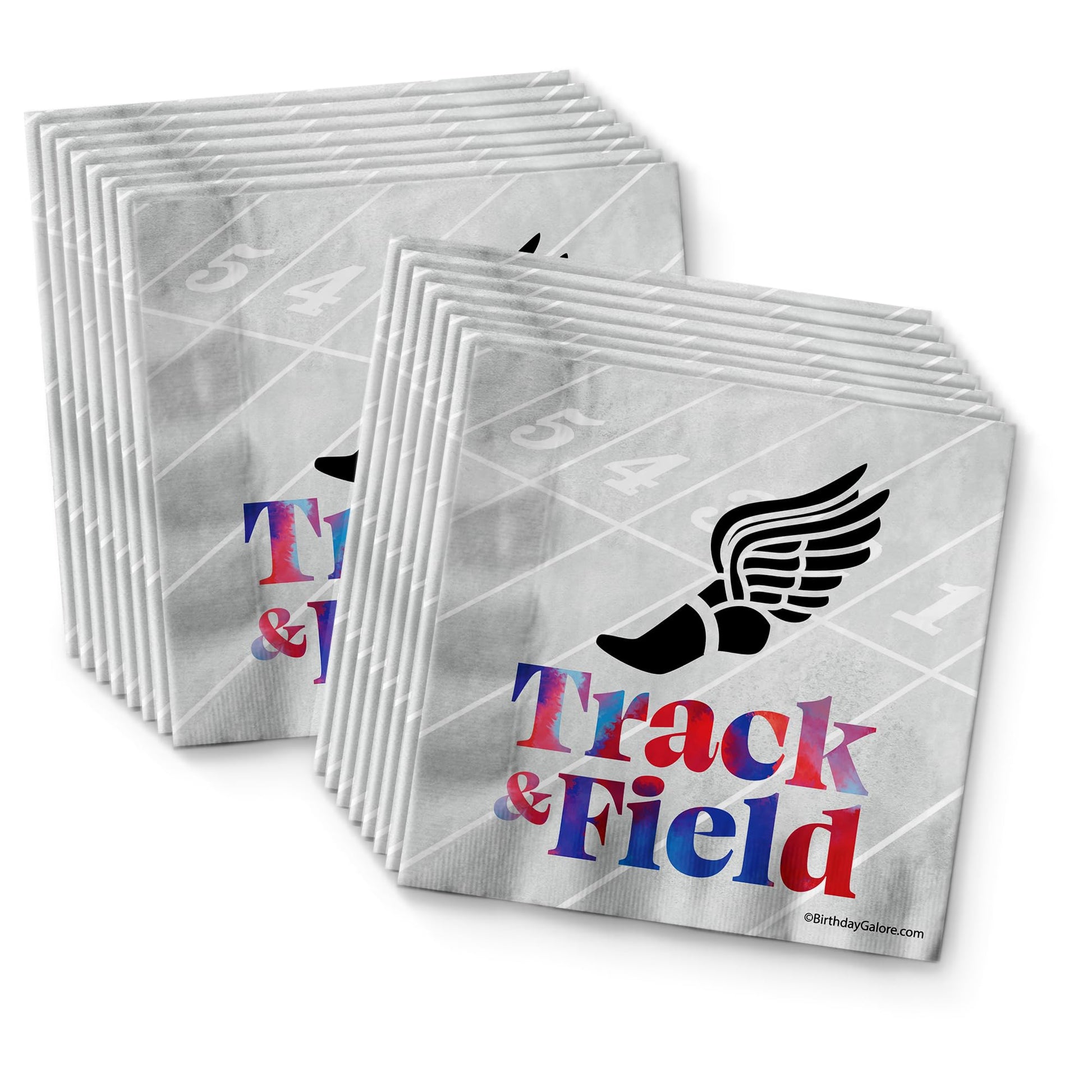 Track and Field Birthday Party Supplies Set Plates Napkins Cups Tableware Kit for 16