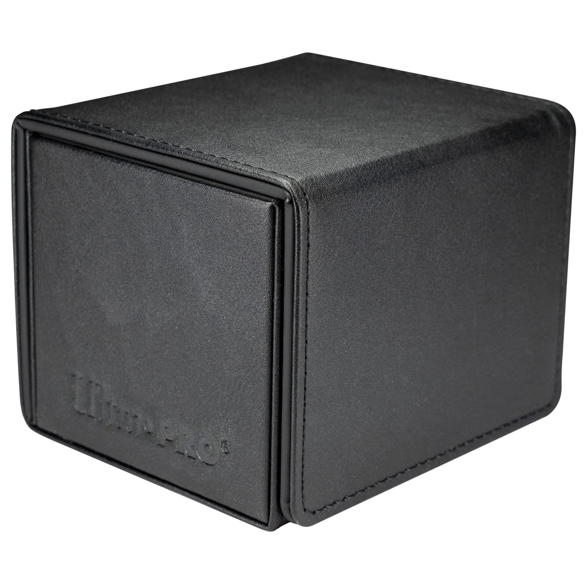 Ultra Pro - Vivid Alcove Edge Deck Box (Black) - Stores & Protects Up To 100 Standard Size Collectible, Baseball, Gaming, Sports or Any Standard Size